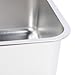 YolieraArt Stainless Steel Open Cat Litter Box, Large Size with High Sides, Stick Proof Surface, Easy Access for All Cats, Modern Home Decor Fit (19.69 * 13.78 * 5.91in)