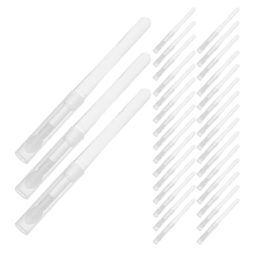 Applicateurs lèvres silicone x60 avec capuchon pour maquillage précis et réutilisable