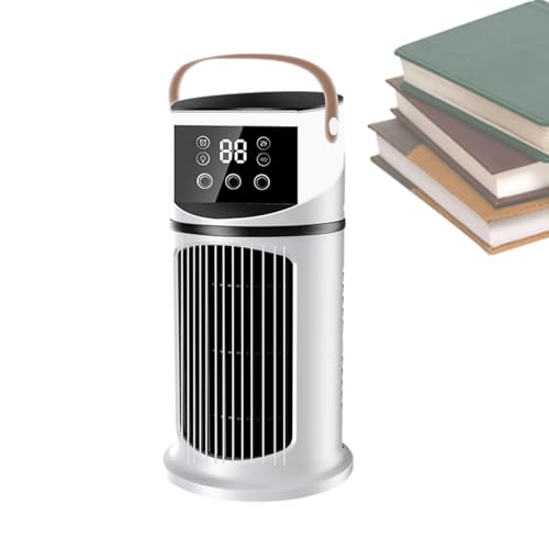 Aire Acondicionado De Refrigeración Del Ventilador - Enfriador De Niebla Portátil, Unidad LED Ajustable | Compacto Operación Tranquila Del Dormitorio En Dormitorio De Lectura Del Dispositivo De