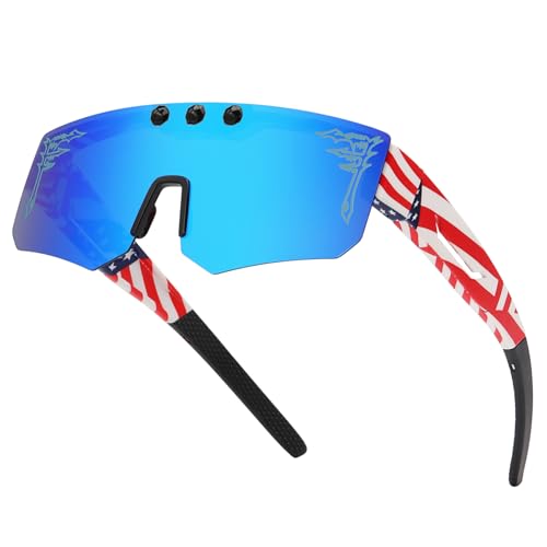 ACEXPNM Polarized Fit Over Glasses Sunglasses 100% UV400 Protection for Men Women Wrap Around Goggles for Driving Cycling (FC7)