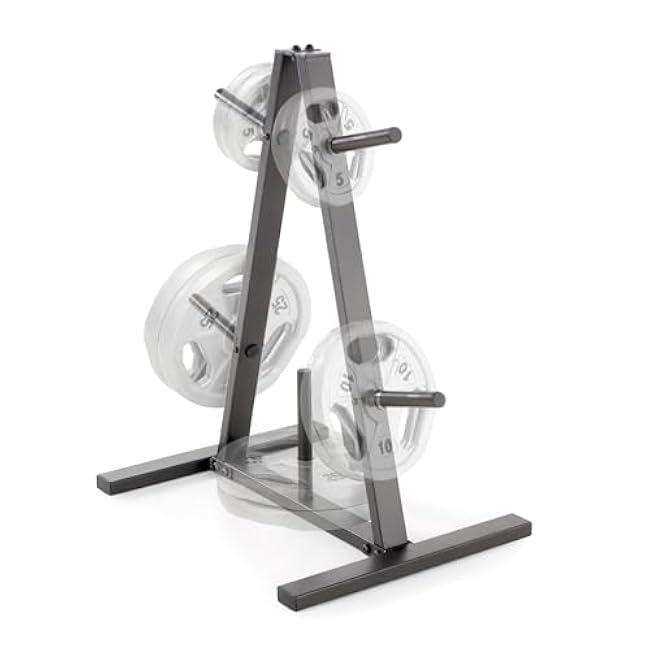 Marcy Standard Weight Plate Tree for 1-Inch Plates for Home Gym, 300 lb. Max. Capacity PT-5733