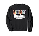 Photo Gallery retro groovy alfabetizzazione insegnante lettura scrittura ritorno a scuola felpa Photo Gallery retro groovy alfabetizzazione insegnante lettura scrittura ritorno a scuola felpa