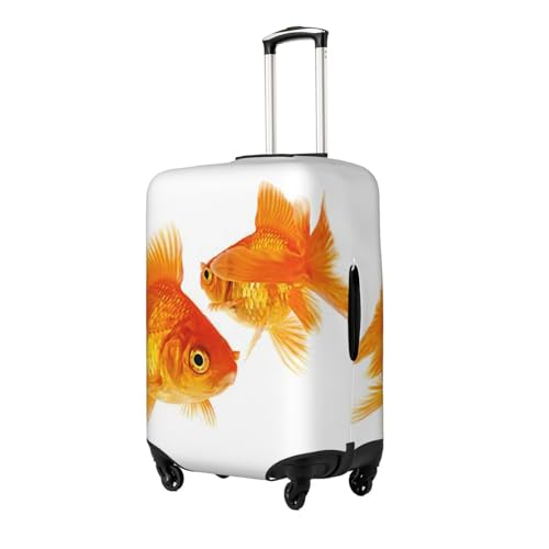 Cute Fish Print Suitcase Cover Luggage Protector Washable Elastic Fashionable Travel Gear Cover2