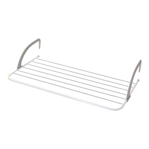 Door Cloth Hanger, Adjustable Clothes Drying Rack Shelf for Balcony Window & Door