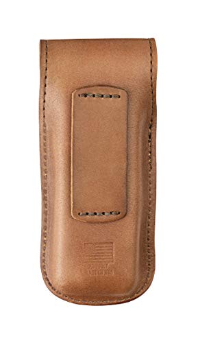 LEATHERMAN, Heritage Leather Snap Sheath for Multitools, Made in the USA, Medium (Fits Wave, Charge, and Skeletool)