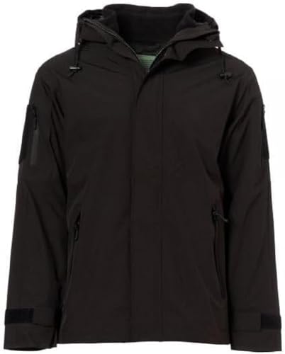 Veste de pluie avec doublure polaire Gen.II Mil-Tec imperméable et chaude pour homme et femme noir