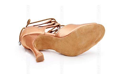 TDA Women's Sexy Lace-up Peep Toe3