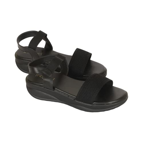 Image of Indifeet - platform heels sandals for women, stylish wedges ladies sandal, woman fashion latest wedge design, women's girls footwear, fancy ladies' flatforms trendy lady best