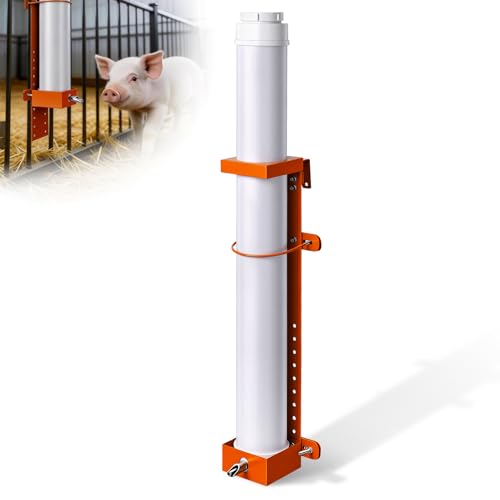 CBKKLHY Automatic Pig Waterer with Steel Nipples Hanging Vertical PVC Pipe Hog Waterer Adjustable Height