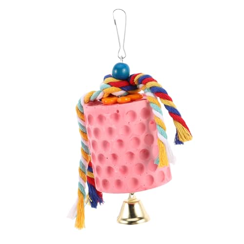 SUPVOX Mineral Block for Birds Parrot Beak Grinding Stone Bird Cage Hanging Toy