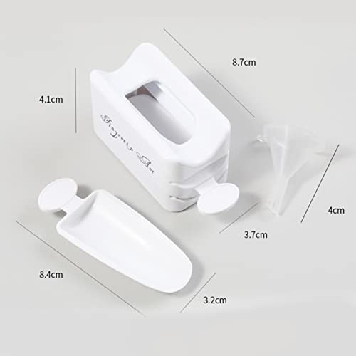 Bandeja de pó de Imersão, Caixa de Reciclagem de pó de Unha Mergulhe Em pó de Unha Com Caixa de Reci