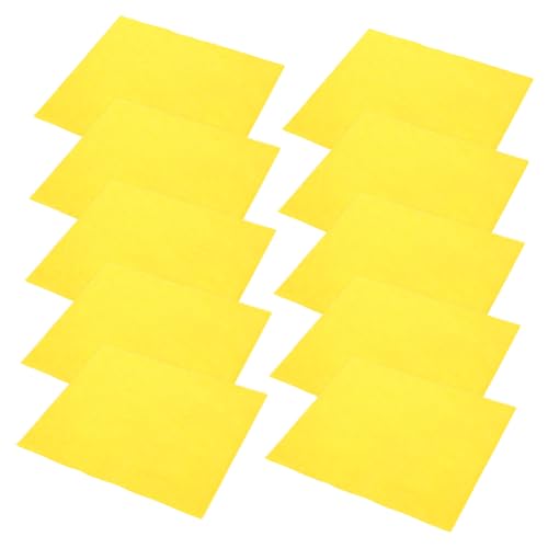 Alipis Paños De Cocina Amarillos Antiadherentes Al Aceite, 10 Unidades, Tela No Tejida Absorbente, Esponjas De Limpieza Reutilizables para Vajilla y Superficies, Secado Rápido y Alta Absorción