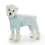 ADAPTÉ POUR MÂLE ET FAMALE - pyjama pour chien, le bas de la combinaison a une partie ronde qui peut être coupée pour faciliter les besoins physiologiques des chiens mâles.Relâchez la fermeture pour permettre à votre animal de répondre à l'appel de la nature et garder l'ensemble bien rangé.