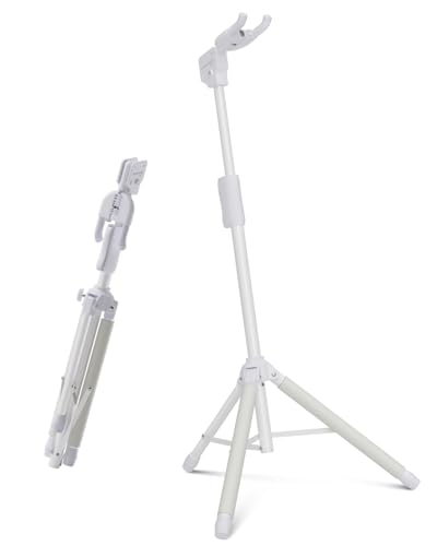 Image of enya Auto-Lock Guitar Stand - Heavy Duty Steel, 33lbs Capacity, 360 Non-Slip Base & Military Anti-Rust | 3-Second Setup, Foldable for Stage /Travel /Studio