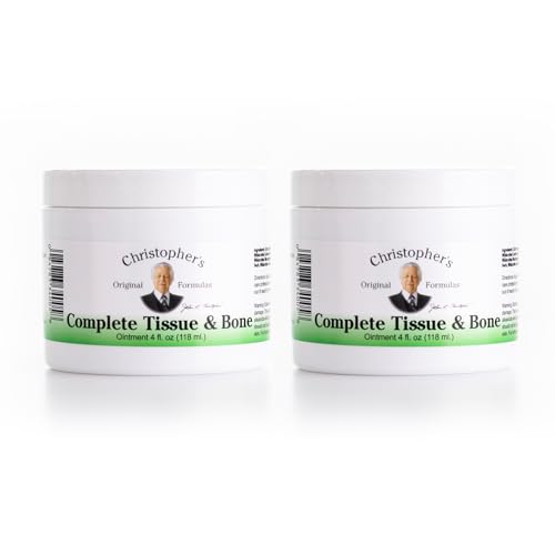 Christopher's Original Formulas Complete Tissue & Bone Ointment, Herbal Topical for Muscle & Joint Support, 4 fl oz - Pack of 2