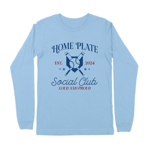 Home Plate Social Club Baseball Kids Long Sleeve T-Shirt Youth