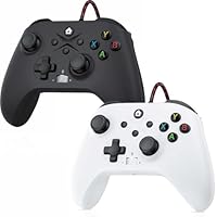 Gamrombo 2 Pack Wired Controlle Compatible with Xbox Series X/S/Xbox One/Xbox One S/One X, PC with Turbo/Macro Function /3.5mm Headphone Jack, Need Update The Software to Pair with the Xbox