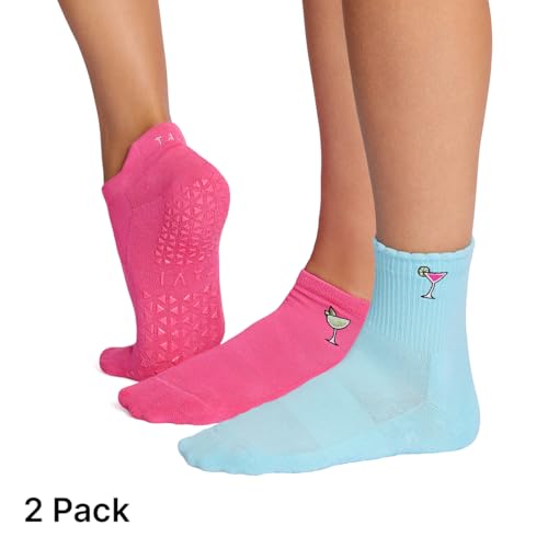 Image of TAVI Aria Pilates Socks - Grip Socks for Women with Non-Slip Grippy Sole and Arch Support, Wear for Yoga, Barre, Dance