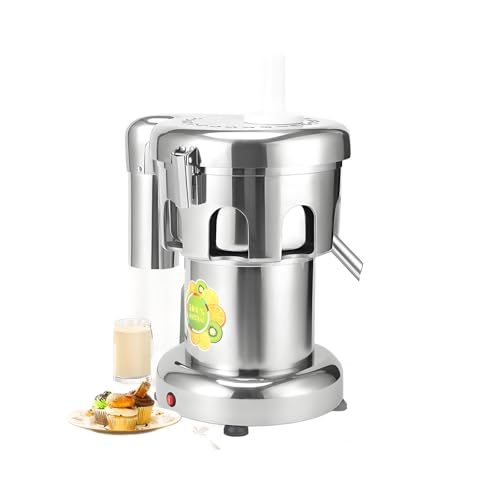 Commercial Juice Extractor, 370W/550W Electric Stainless Steel Juicer for Fruit Vegetable Heavy Duty Centrifugal Juicer Machine Juice & Residue Separated Low Noise,A3000