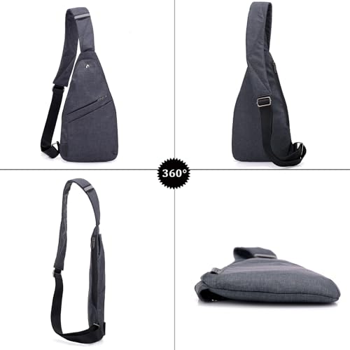 Sling Bag Anti-Thief Crossbody Bag for Men Women Lightweight Personal Pocket Chest Bag for Travel Hiking Camping2