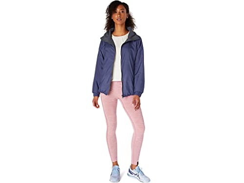 Asics Women's Reversible Jacket Running Apparel, Xs, Thunder Blue/Carrier Grey #TOP5