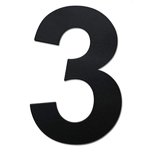 Nanlyiau Numeri Civici Nero Numero Numero Di Acciaio Numero Civico Esterno Di Acciaio In Solido Acciaio Inossidabile 304,Aspetto Fluttuante 4In/10.2Cm