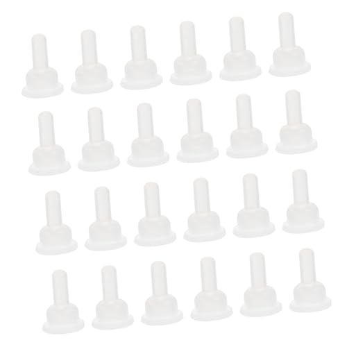 Toyvian 40pcs Bunny Feeding Bottle Pacifiers Safe Silicone Nipples for Puppies Nursing Bottle Feeder Nipples