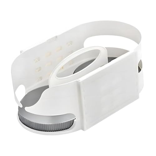 DimyFew Organizador para Refrigerador, Especiero Giratorio de 360 ​​grados, Fácil Acceso para Almacenar en La Cocina, Soporte para Condimentos Que Ahorra, Gris Blanco, tal como se describe