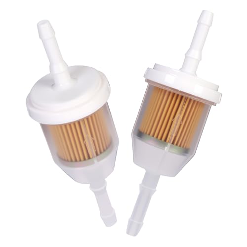 2PCS AM116304 Fuel Filters with Magnet for 1/4 In and 5/16 In, In Line Fuel Filter Replacement for Kohler John Deere Gravely Toro Lawn Mower Tractor, Replaces 25 050 22-s GY20709 21541500 38666 98021