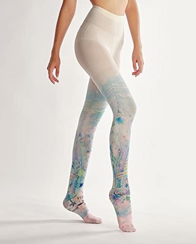 Image of Sahabowi Women Tights, Opaque High Waist Pantyhose, Vintage Control Top Stockings