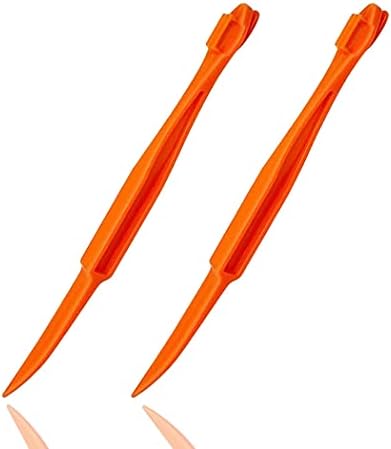 Orange Peeler Tools Citrus Peel Cutter Plastic Fruit Vegetable Slicer Cutter Lemon Peeler Opener Remover Fruit Tools Kitchen Accessories Cooking Knife Kitchen Gadget Tool,2 Pack (Orange)