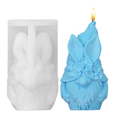 Molde de resina con forma de gnomo de Navidad