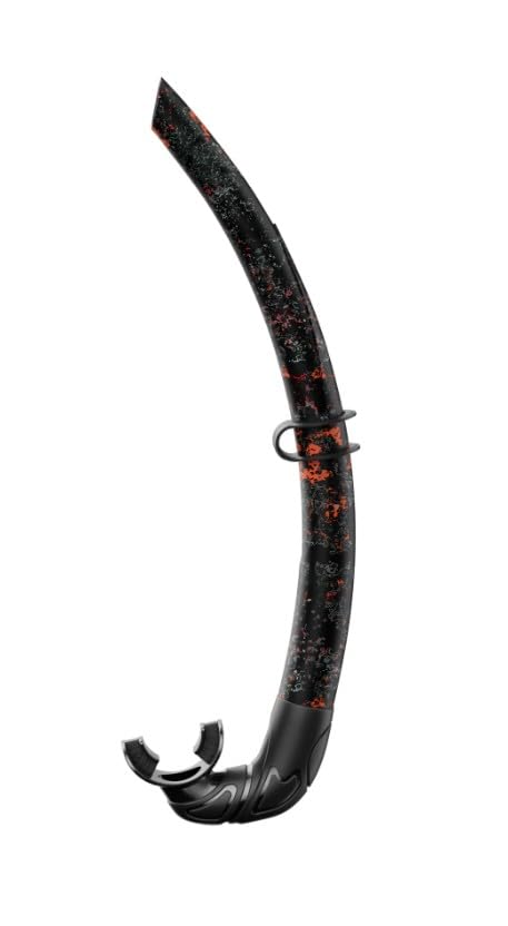 SpearPro Vorias Snorkel, Hydrodynamic Design, Silicone Mouthpiece, Multiple Colors (Deep Passion Grey)