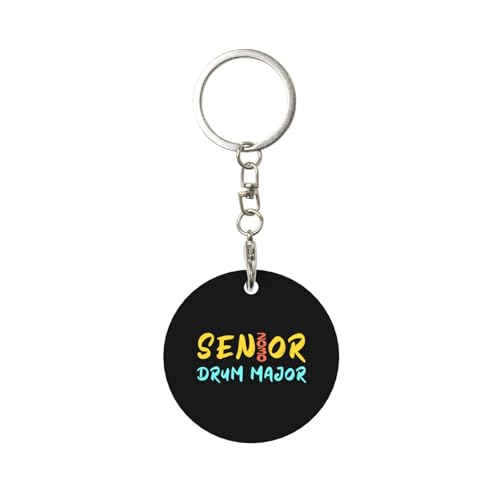 Kangweida Senior 2030 Drum Major Durable Aluminum Round Keychain Stylish Useful