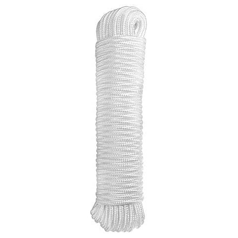 ATERET 1/4 inch by 80 Feet Polyester Rope I Multipurpose Clothelines Rope, UV Resistant & Excellent Shock Absorption I Ideal Use for Camping, Clothesline & Marine (1-Pack) Cover