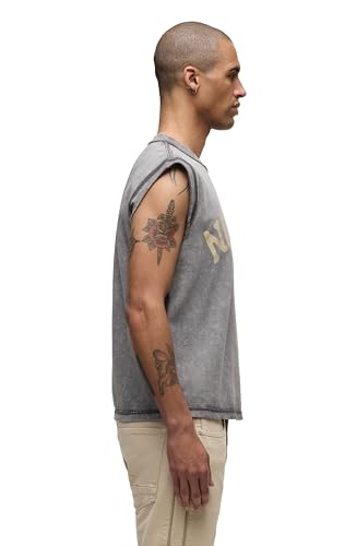 HUDSON Men's Cut Off Logo Tee2