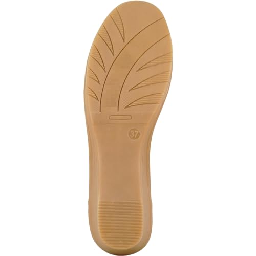 Image of KOZI Women Comfort Casual Wedge Shoe Slip-On Loafer ML Collection Round Toe Penny Loafer Removable Insole Black Champagne