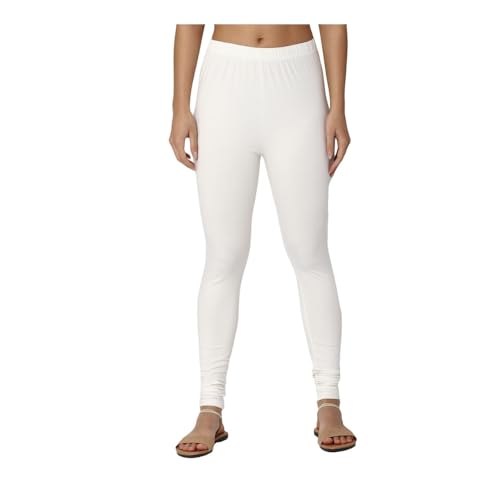 Image of Tanu Women's Cotton Leggings | Ultra-Soft, Stretchable and Comfortable | Casual Slim Fit Full Length Leggings for Women and Girls (Combo Pack of 3)