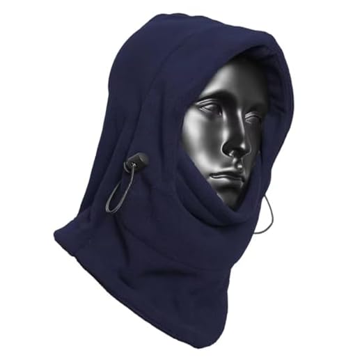 LZAQHMT Style Militaire Russe Cagoule Tactique Protection Contre Le Froid Casque À Capuche Chaud Masque Facial Écharpe pour Les Amateurs De Randonnée Et D'entraînement Tactique en Extérieur(BL)
