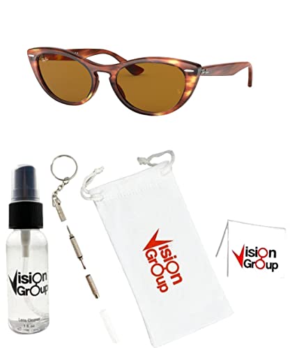 Image of Ray-Ban RB4314N Nina Sunglasses + Vision Group Accessories Bundle