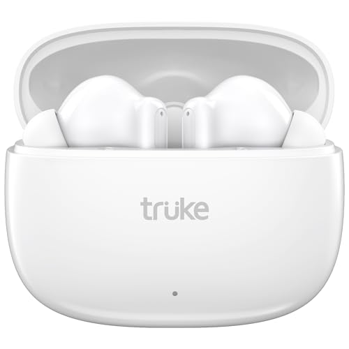 truke New Launch Buds Elite True Wireless in Ear Earbuds with 10mm Dynamic Driver, 70Hrs Battery & Fast Charging EarBuds, Dual-MIC ENC TWS, 40ms Low L