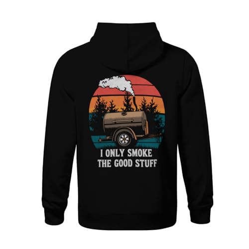 Kids I Only Smoke The Good Stuff Funny BBQ Smoker Saying Boys Girls Lightweight Kangaroo Pocket Hoodies3