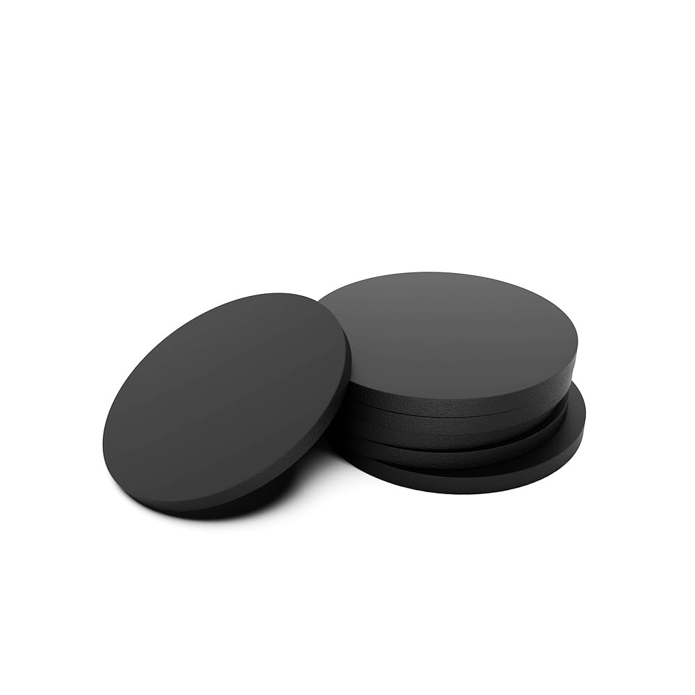 Juego de 10 arandelas planas de silicona, juntas de goma, almohadillas espaciadoras redondas, discos sólidos de 5 mm y 100 mm de diámetro, ideales para fontanería, proyectos eléctricos y de bricolaje
