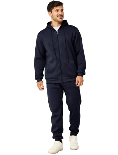 Mens Sweatsuits 2 Piece Casual Full Zip Tracksuits Zip Up Hoodie and Sweatpants Set Athletic Sweat Suits2