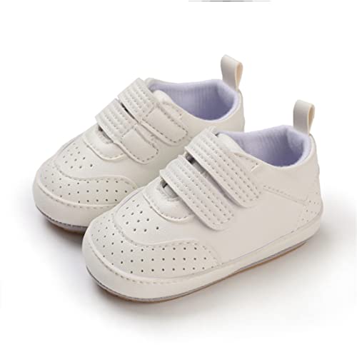 Image of E-FAK Baby Shoes Boys Girls Infant Sneakers Non-Slip Rubber Sole Toddler Crib First Walker Shoes