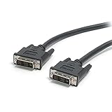 StarTech.com DVI Cable - 10 ft - Single Link - Male to Male Cable - 1920x1200 - DVI-D Cable - Computer Monitor Cable - DVI Cord - DVI to DVI Cable (DVIDSMM10)
