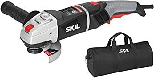 Skil Masters 9412MA Meuleuse d'Angle 125 mm à Variateur de Vitesse (1300 Watt, Démarrage Progressif, Limitation du Courant de Démarrage, Sac)