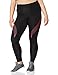 Marca Amazon - AURIQUE Bal181la18 - leggings deporte mujer Mujer, Negro (Black/love Potion), 38, Label:S