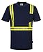 Portwest F131 Iona Xtra Enhanced Visibility T-Shirt Navy, Large