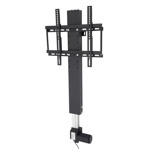 Ascensore TV motorizzato, supporto TV regolabile in altezza per TV da 26 a 57 pollici, supporto TV con telecomando, adatto per soggiorno, ufficio, portata massima 50 kg